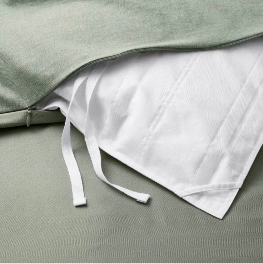 Casaluna Cashmere Blend Duvet Cover Set King sage